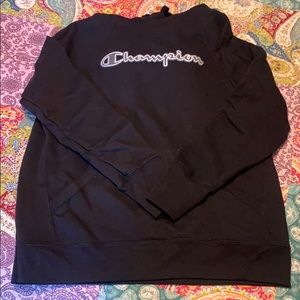 CHAMPION BLACK HOODIE